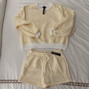 Yellow Gingham Set